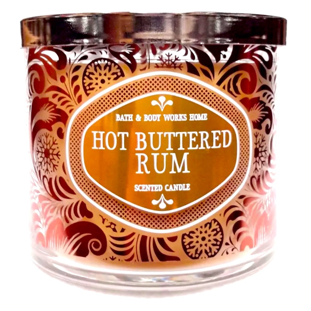 NEW! Bath & Body Works Hot Buttered Rum Candle